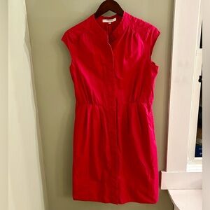 L.K. Bennett Red Sleeveless Dress Size 12